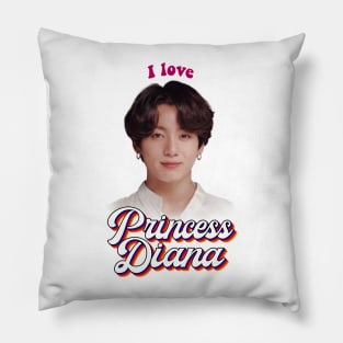 Princess Diana Jungkook kpop retro meme Pillow