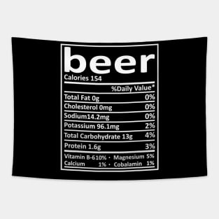 Beer Nutrition Thanksgiving Costume Food Facts Xmas Gifts Tapestry