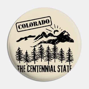 Colorado The Centennial State Pin