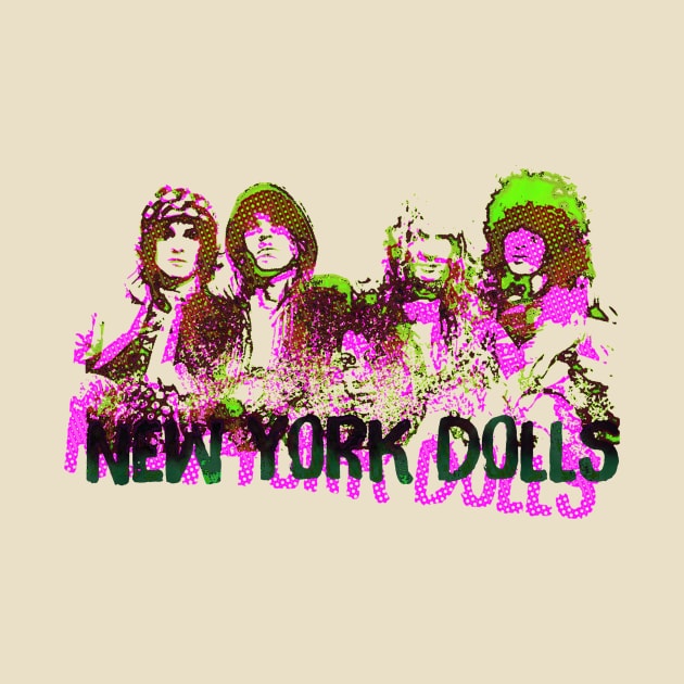 new york dolls offset graphic by HAPPY TRIP PRESS