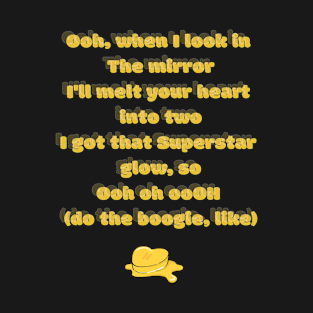 BTS - BUTTER superstar glow lyrics T-Shirt