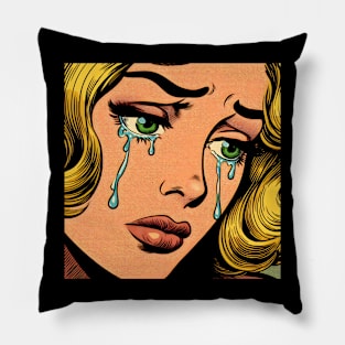 Pop art tears Pillow