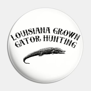 Louisiana Aligator Hunting Pin