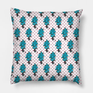 Nemophila Menziesii Pattern Pillow