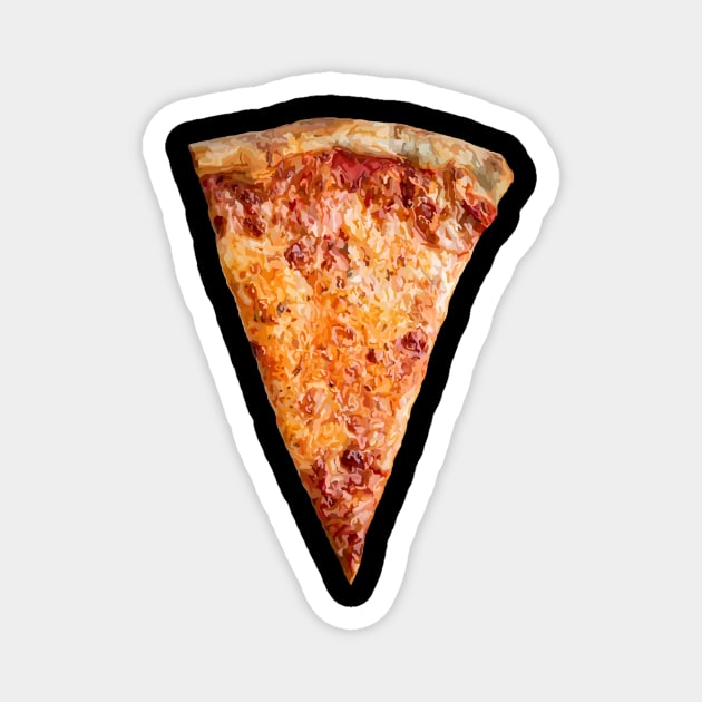 Cheesy NY Style Pizza Slice Magnet by Art by Deborah Camp