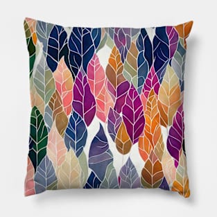 Chromatic Botanic Abstraction #41 Pillow