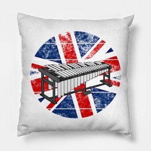 Vibraphone UK Flag Britain Vibraphonist Percussionist British Musician Pillow