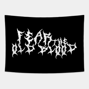 Bloodborne - Fear the Old Blood - Metal Band Logo Tapestry