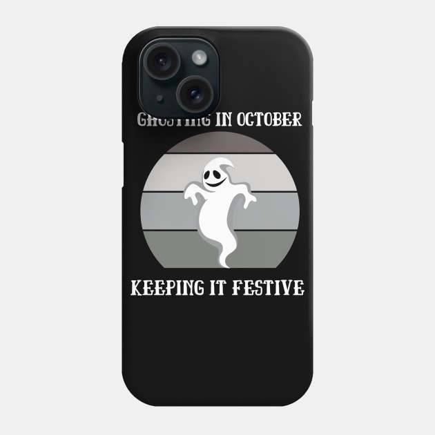 Ghosting in October keeping it festive Phone Case by Butterfly Lane