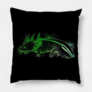 Colorful axolotl Pillow