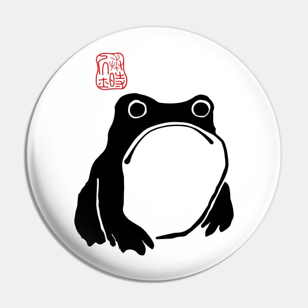 Unimpressed Frog Pin by ArtOfSilentium