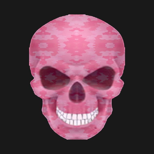 Pink Camouflage Skull by Atteestude