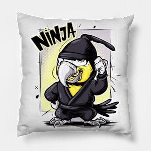 Ninja bird Pillow