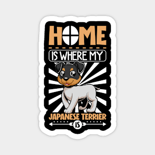 Home is with my Japanese Terrier Magnet