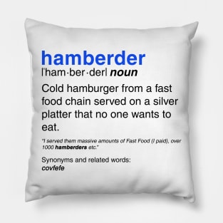 Hamberder definition Pillow