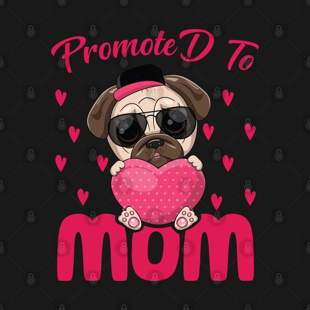 Mother's Day 2021 Promoted To Mom Funny Saying by Charaf Eddine