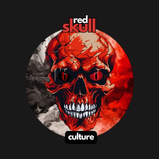 Red Skull Culture, Festival t-shirt, Unisex t-shirt, Skull tees, t-shirts with skulls, men's t-shirts, women's t-shirts, tees, gift ideas by Clinsh Online 