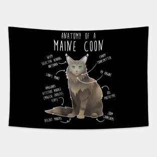 Maine Coon Cat Anatomy Tapestry