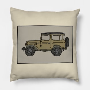 old monster offroad Pillow