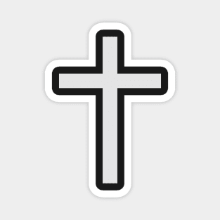 Latin cross (silver) Magnet