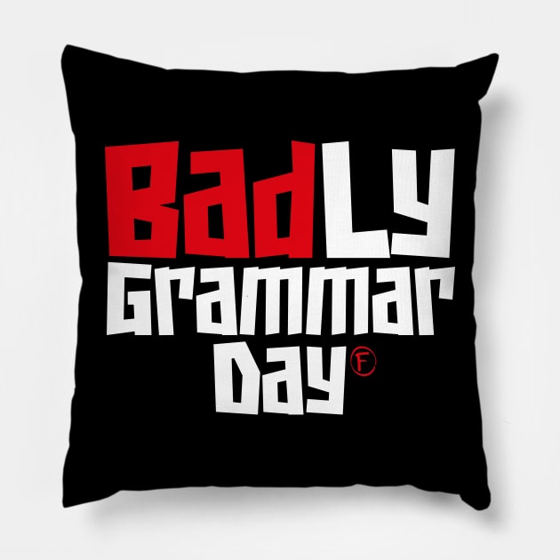 National Grammar Day – March Pillow by irfankokabi