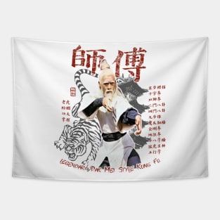 Sifu Pai Mei Kung Fu Martial Arts Vintage T-shirt Tapestry