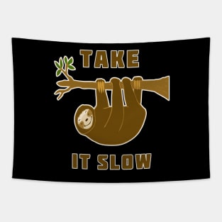 Take It Slow Sloth Tapestry