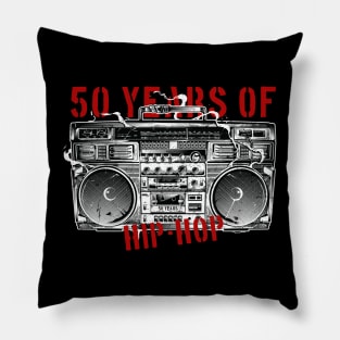 50 Years of Hip Hop Pillow