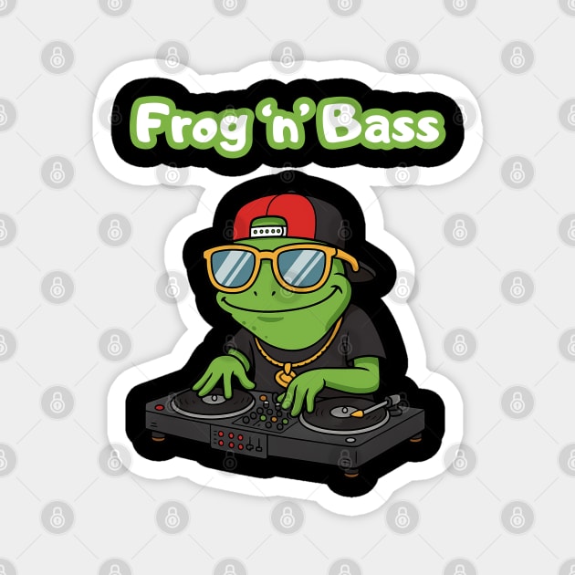 Frog ’n’ Bass – DJ Amphibian Drops the Beat Magnet by Stylecombinator