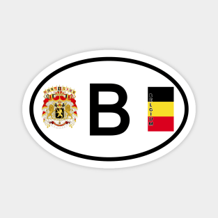 Belgium car country code Magnet