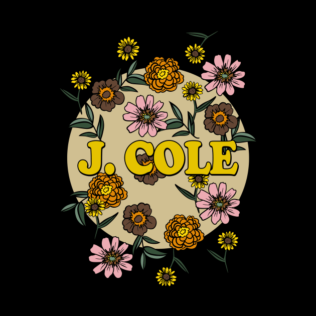 J. Cole Name Personalized Flower Retro Floral 80s 90s Name Style by Ancientdistant