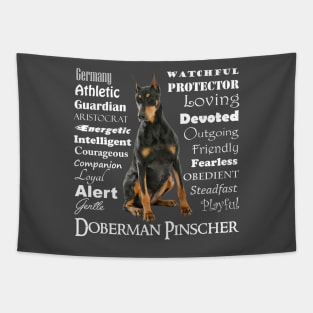 Doberman Traits Tapestry