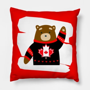 PATRIOTIC Canada Day Bear Gifts Pillow