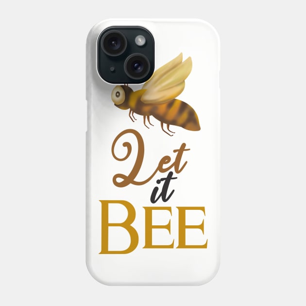 Let It Bee Phone Case by VintageArtwork