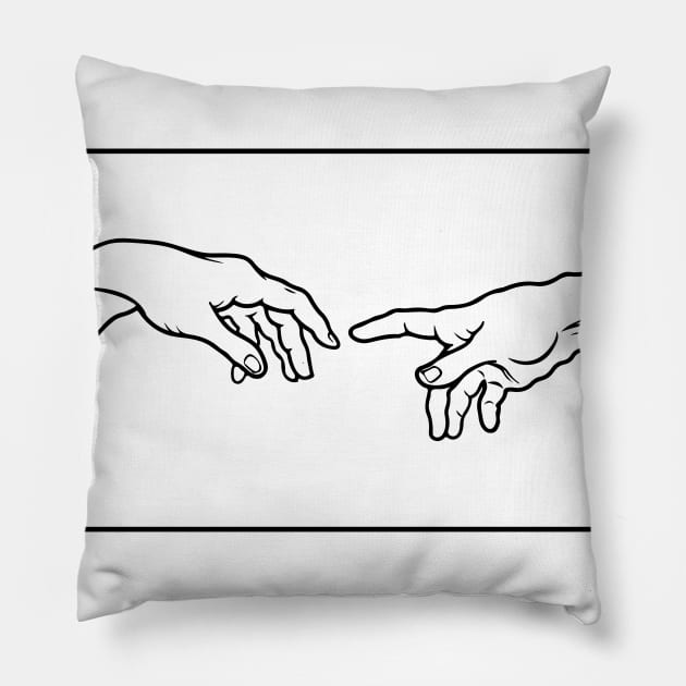 The Creation of Adam Pillow by uncommontee