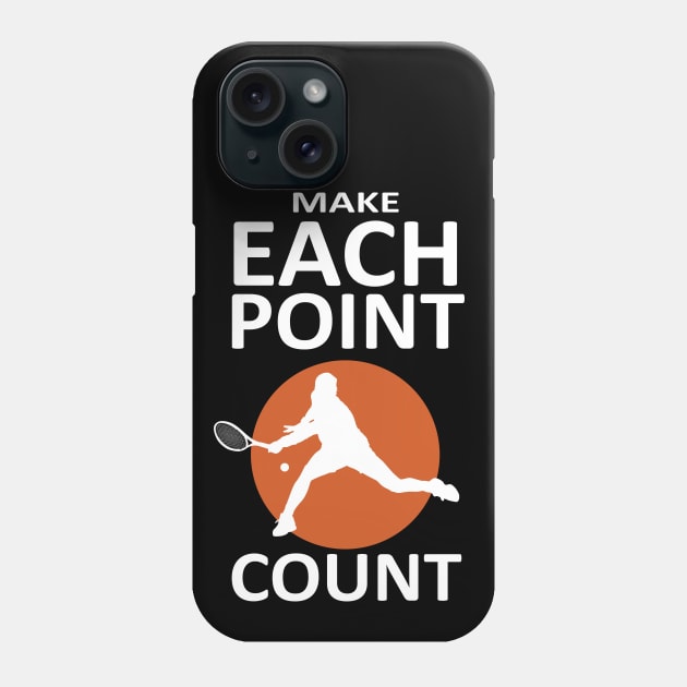 Tennis player quote Phone Case by TMBTM