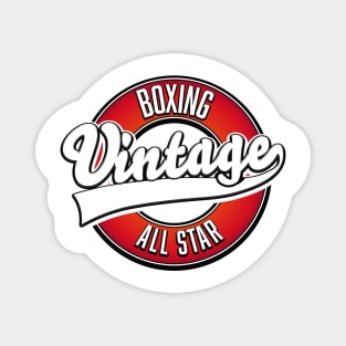 Boxing vintage all star logo Magnet