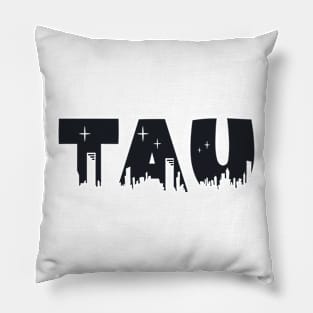 Tau Cityscape Letters Pillow