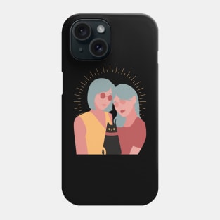 2 girls 1 cat Phone Case