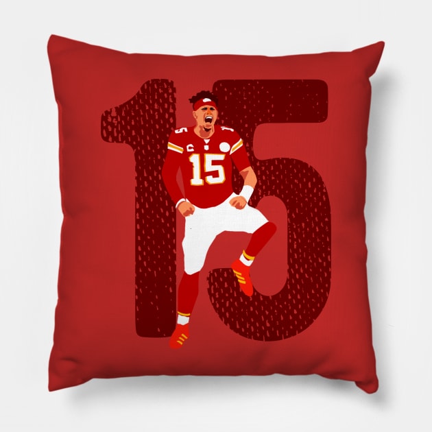 Patrick mahomes Pillow by Mic jr