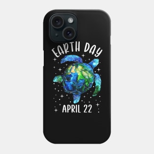 Earth Day Sea Turtle Art Phone Case