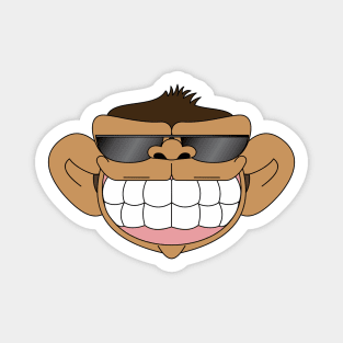 Monkey happy citizen sunglasses Magnet