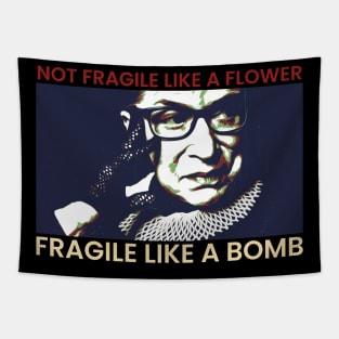 ruth bader ginsburg - RBG fragile like a bomb Tapestry