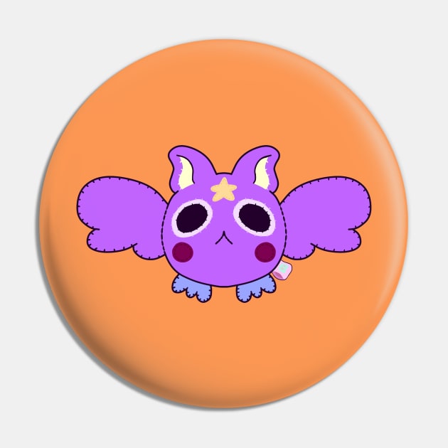 Bat Plushie Pin by daynamayday