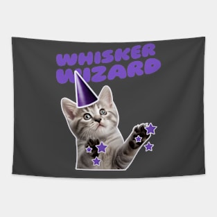 Cute Funny Cat Wizard Tapestry