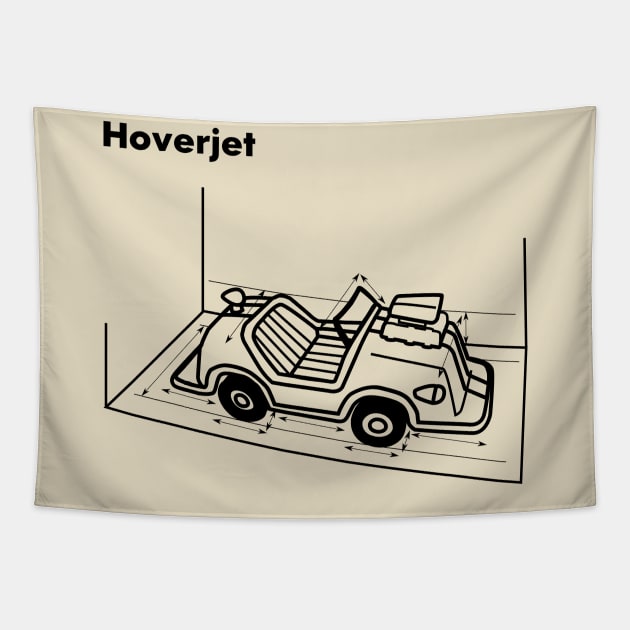 Hoverjet Tapestry by tamir2503