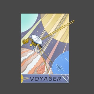 Voyagers Spacecraft Illustration T-Shirt