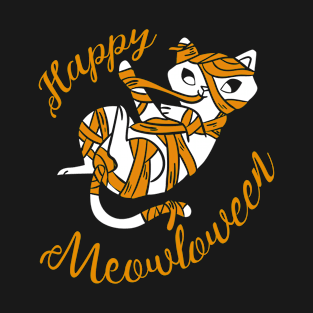 Happy Meowloween, Happy Halloween Cat T-Shirt