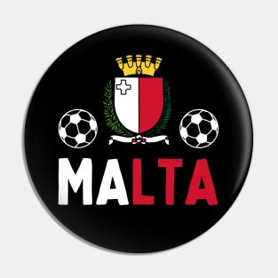 Malta Football Pin