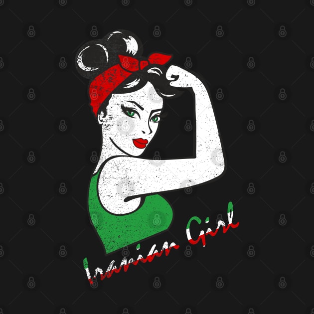 Iranian Girl Iran Woman Persian Flag by hadlamcom